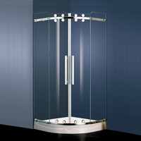 Offre spéciale Salle de douche carrée coulissante de luxe moderne Salle de bain préfabriquée sans cadre Enceinte avec WC Aire de repos