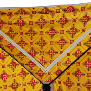Pantalla de privacidad plegable para exteriores con estampado de Oriente Medio para acampar, picnic, barbacoa, tela Oxford, uso en todas las estaciones - Product Image 2
