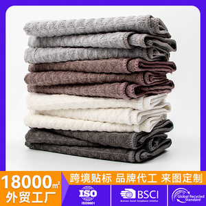 Large Checkered Waffle Cleaning <b>Cloth</b> Microfiber <b>Absorbent</b> Quick Drying For Kitchen Sink Cabinet - Product Image 5