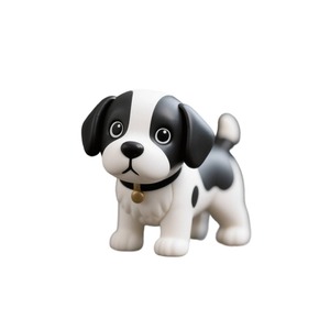 Ensemble de figurines de chien en PVC personnalisées, <span class=keywords><strong>bingo</strong></span> unisexe pour petit chien, modèle d'articulations mobiles, 12 pièces/ensemble, chien familial en plastique - Product Image 2