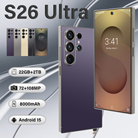 Prix d'usine S26 Ultra Smartphone Android Deca Core Écran HD Appareil Photo 108MP 22 Go+2 To LTE/CDMA 5G Double Carte SIM