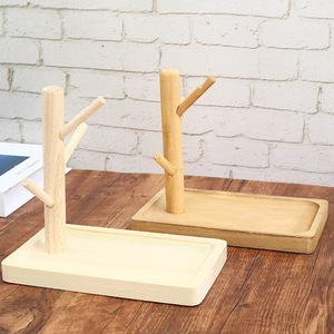 Organisateur de bureau et de tiroir en bois massif avec plateaux de branche de montre à clé pour le stockage d'ornements de porche - Product Image 4