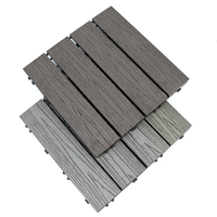 Dalles de Caillebotis Clipsables en Plastique 300x300mm pour Sol de Balcon, Terrasse, Jardin, Intérieur et Extérieur
