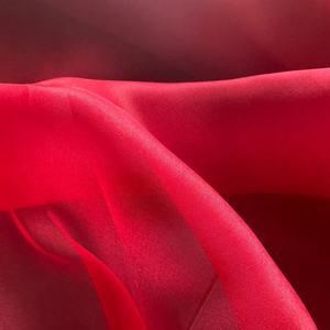 Tissu en <span class=keywords><strong>organza</strong></span> de <span class=keywords><strong>soie</strong></span> pure à 100 %, <span class=keywords><strong>soie</strong></span> brute de 6 mm pour robes de mariée, costumes pour filles, vêtements, teinture unie, tissé, biologique - Product Image 1