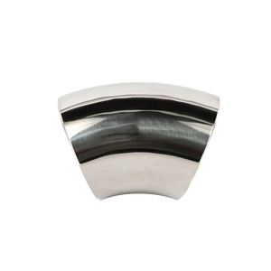 מרפק מרותך מנירוסטה בדרגה סניטרית, מרפק מעקה מלוטש בזווית 45 מעלות, אביזר צנרת מוטבע בדרגת מזון - Product Image 2