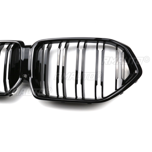 กระจังหน้ารถยนต์สำหรับ BMW X6 G06 2020+ รุ่น Racing Sport สีดำเงาแบบสองแถบ  อะไหล่เปลี่ยนกระจังหน้าหม้อน้ำ - Product Image 4