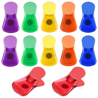 Clips magnétiques en plastique personnalisés SL pour sacs, clips de rangement en plastique, clips magnétiques pour réfrigérateur, clips pour mémos en papier avec logo personnalisé