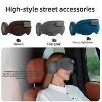 Masque de sommeil intelligent IA transfrontalier avec application, Bluetooth 5.0, musique, lumière bloquante, mousse à mémoire de forme, technologie de pointe pour les yeux, massage oculaire