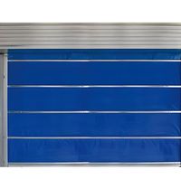 Porte de volet roulant coupe-feu en tissu inorganique de qualité spéciale, sur mesure en usine, à double rail et double rideau, résistance au feu 3 heures, design moderne