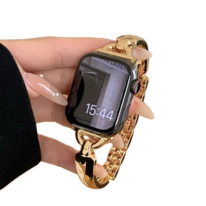 <span class=keywords><strong>Correa</strong></span> de Reloj Metálica Win-Win para <span class=keywords><strong>Apple</strong></span> <span class=keywords><strong>Watch</strong></span> 11 10, Brazalete de Cadena para <span class=keywords><strong>Mujer</strong></span>, <span class=keywords><strong>Correa</strong></span> de Lujo para iWatch - Product Image 1