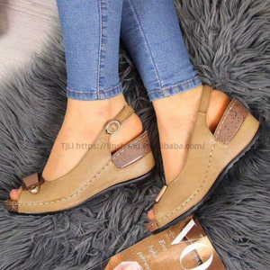 Trendy Women's <b>Heeled</b> Sandals With Comfortable Arch <b>Support</b> Soft Features Hot Sale Fashion Forward Design - Product Image 5