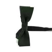 Cravate ajustable en microfibre de polyester pour homme, motif personnalisé, coupe slim, nœud papillon pré-noué vert, vente en gros