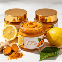 Crème pour le visage au curcuma, crème hydratante éclaircissante à la vitamine C pour les taches brunes, les marques d'acné, anti-âge