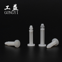 Entretoise de précision en nylon pour circuit imprimé, base large 6 mm, à insertion simple, trou de 4,8 mm, ancre de carte de circuit imprimé, PA66 UL94 8 mm