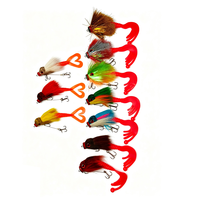 Umpan Tikus Air Laut Dalam 80g Baru untuk Memancing dari Kapal dengan Kail Tiga Mata, Umpan Lunak Swimbait Bucktail Mouse Lure untuk Memancing Ikan Pike