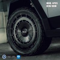 Jantes en alliage forgé Viorock, finition argent brossé, jantes personnalisées de 18 à 24 pouces pour Rolls-Royce Phantom, Mercedes G63, Tesla Cybertruck