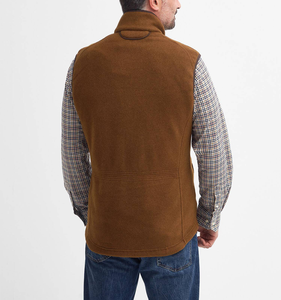 Active Lightweight Breathable Eco-Friendly Winter <strong>Men's</strong> Vintage <strong>Fleece</strong> Bodywarmer Two-Way Zipper Stand Collar Pockets <strong>Gilet</strong> 3D - Product Image 4