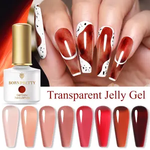 BORN PRETTY Trans lucent Pink Jelly Gel Polish 20 Farben Hot Sale Natural French Sheer Nude Gel Polish