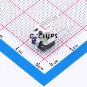 GT-TC102B-H043-L1 Tactile Switch Through hole,6.1x6.1mm Switch Single Pole Single Throw Round Button 2.5N Right Angle Insert - Product Image 2