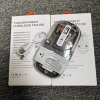 Souris sans fil transparente rechargeable magnétique à trois modes silencieux, mini USB, cadeau créatif, promotion d'usine