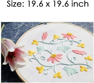 Vêtements, tissu de couleur unie, 50cm, <span class=keywords><strong>accessoires</strong></span> artisanaux pour bricolage, tissu carré, points de croix, broderie, lin, couture - Product Image 2