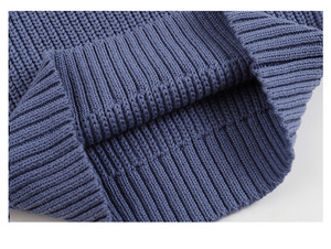 1 pièce, logo personnalisé, RTS, automne, vêtements pour bébés et tout-petits, couleur unie, garçons, filles, vêtements à manches longues, pull en coton tricoté - Product Image 5