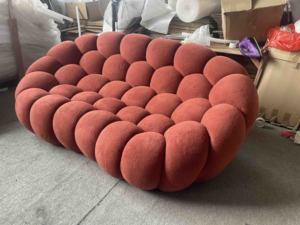 Sofá Burbuja de Alta Calidad, Sofá Esquinero Rojo Naranja, Sofá Burbuja de Dos Plazas - Product Image 2