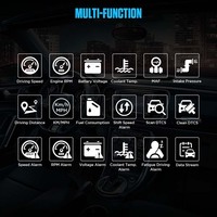 AUTOOL X50 Plus Compteur HUD OBD II pour voiture Moniteur numérique de température de l'eau Jauge AUTOOL X50 PLUS OBD HUD