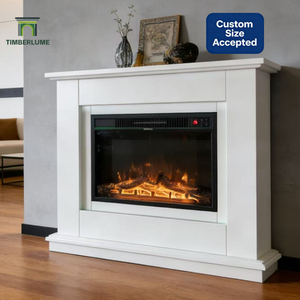 Caminetto Elettrico Moderno con Cornice Completa in MDF, Inserto da 23 Pollici con Luce LED - Product Image 2