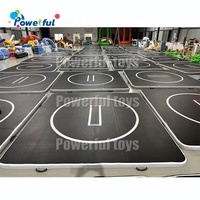 Tapis d'air gonflable personnalisé pour la lutte, la gymnastique et le combat, avec technologie Drop Stitch