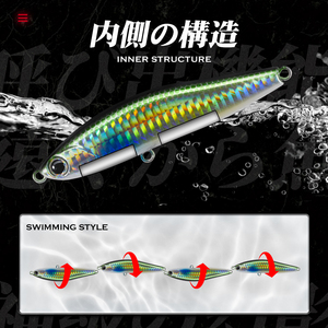 เหยื่อตก<span class=keywords><strong>ปลา</strong></span> Hunthouse Sinking Pencil ขนาด 70 มม./13.5 กรัม และ 95 มม./24 กรัม แบบ Trolling Stickbaits Wobblers เหยื่อแข็งสำหรับน้ำเค็ม สำหรับ<span class=keywords><strong>ปลา</strong></span> Bass และปลา Trout - Product Image 2
