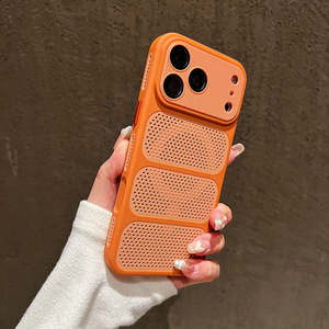 Suitable for iPhone 17 Pro Max Case, Honeycomb Cooling Magnetic PC <b>Phone</b> Case, 16 Plus Shockproof protection - Product Image 6
