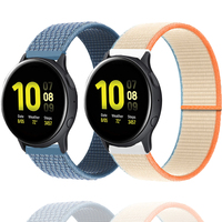 Bracelet 20mm 22mm pour Samsung Galaxy Watch Active 2, bracelet 40mm 44mm, bracelet de montre Gear S3 Watch 3 4 5, bracelet en nylon pour Huawei Xiaomi