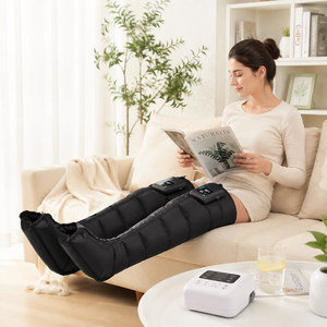 Bottes de compression d'air électriques portables avec affichage numérique, masseur de jambes pour la relaxation à domicile et la thérapie de circulation sanguine - Product Image 1