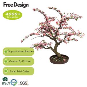 Verdure durable d'arbre fruitier artificiel de fleur de cerisier de Real Touch classique européen pour la plante décorative d'intérieur/extérieure pour - Product Image 2