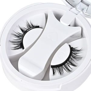 Vente en gros de faux cils magnétiques naturels réutilisables à étiquette privée, extensions de cils magnétiques 3D avec applicateur - Product Image 1