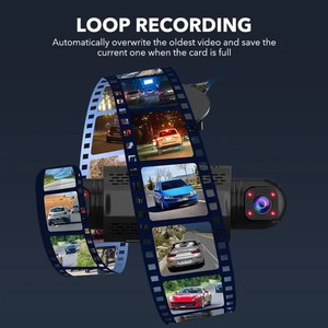 Caméra embarquée 4 canaux FHD 1080P Vision Nocturne Enregistrement en Boucle Kit <span class=keywords><strong>de</strong></span> Câblage Direct Avant Gauche Droit Arrière - Product Image 6