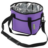 Sac isotherme en cuir pour bouteille d'eau, sac fourre-tout multi-compartiments, bandoulière réglable pour les voyages modernes et minimalistes
