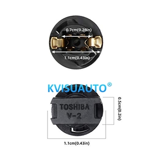 Cql T10 T5 Twist Khóa Wedge cho bảng điều khiển Bảng điều khiển LED Light Car Gauge cụm bóng đèn cơ sở ổ cắm - Product Image 3