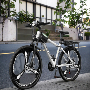 Vélo de montagne WOLF GUEST avec fourche en acier de 26 pouces, freins à disque, 21/24/27 vitesses, suspension à ressort à huile, pour hommes, trajets quotidiens, route, haute performance - Product Image 1