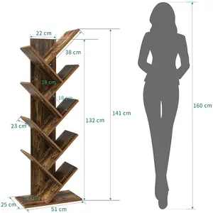 뜨거운 현대 고품질 오래 된 빈티지 레트로 거실 여섯 선반 기하학적 작은 편지 간단한 책장