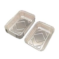 Plateau de chauffe-plat jetable en aluminium avec couvercle plat pour traiteurs utile pour la cuisson pour le service d'emballage alimentaire