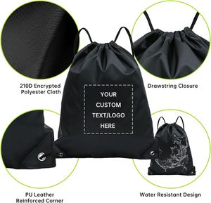 Venta al por mayor <span class=keywords><strong>de</strong></span> poliéster promocional <span class=keywords><strong>de</strong></span> nylon Cordón <span class=keywords><strong>de</strong></span> 34cm <span class=keywords><strong>tienda</strong></span> y mochila bolsas <span class=keywords><strong>de</strong></span> cordón <span class=keywords><strong>de</strong></span> dibujo personalizadas con su logotipo - Product Image 2