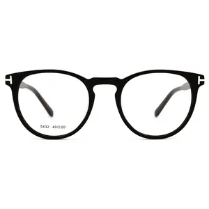 SARA özel logo vintage oem optik yuvarlak renkli el yapımı yüksek kaliteli asetat çerçeve gözlük