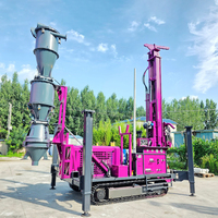 Machine de forage à circulation inversée montée sur chenilles pour l'extraction de minerai de roche dure