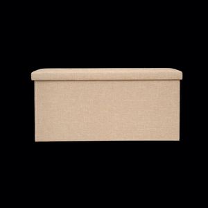Modern Stool Living Room Furniture <b>Storage</b> Box Fabric Stainless Steel Bamboo Highest Quality Sample Available Stools Counter - Product Image 3