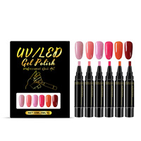 Ensemble de stylos à colle pour ongles, série Nail Art Fantasy, stylo à huile multicolore 30ML, UV/LED, motif carré de luxe coréen, mélange de couleurs tendance