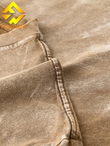 Personnalisé 270g Pierre Lavé <span class=keywords><strong>Peinture</strong></span> Coton Baggy <span class=keywords><strong>T</strong></span>-<span class=keywords><strong>shirt</strong></span> Étiquette Personnalisée Impression Soleil Fané Batik Lavé Surdimensionné <span class=keywords><strong>T</strong></span>-<span class=keywords><strong>shirt</strong></span> Hommes - Product Image 5