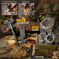 Nouveaux kits d'outils de survie d'urgence 14 en 1, cadeaux SOS pour la nature sauvage, accessoires d'aventure en cas de tremblement de terre, kits de survie