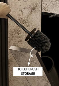 صندوق مناديل حديث متعدد الوظائف مع حامل فرشاة مرحاض غير مرئي مخفي بواسطة بلاط الحمام - Product Image 6